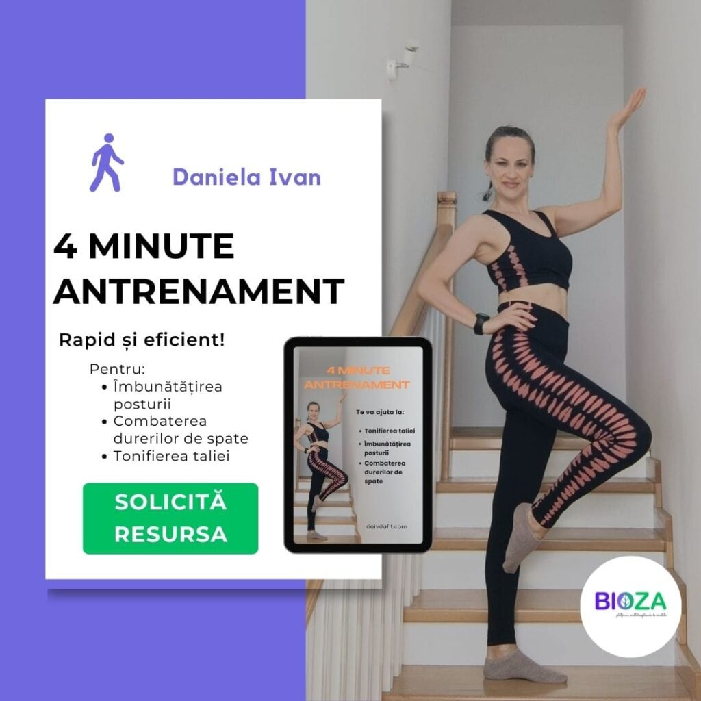 RESURSĂ GRATUITĂ Mișcare antrenament 4 minute